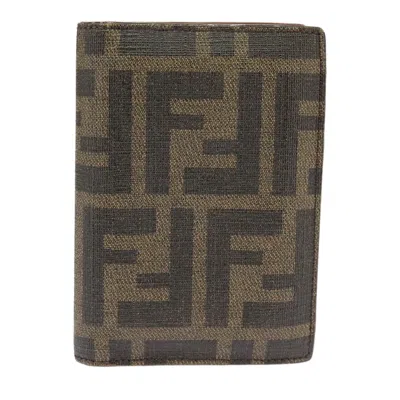Pre-owned Fendi Black Canvas Wallet  ()