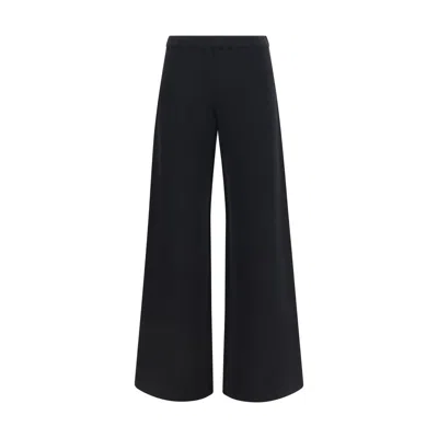 Fendi Ff Zucca Cashmere Pants In Black