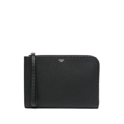 FENDI FENDI BLACK CLUTCH BAGS MEN