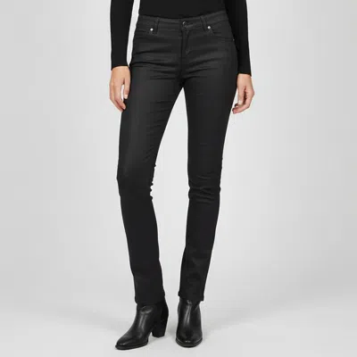 Pre-owned Fendi Black Coated Denim Low Rise Jeans S/waist 31"