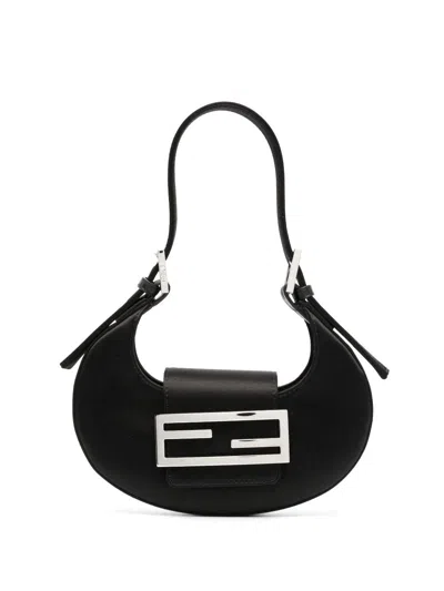 Fendi Black Cookie Satin Mini Bag