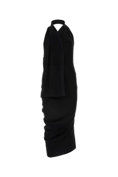 FENDI BLACK COTTON BLEND DRESS