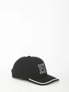 FENDI BLACK COTTON CAP