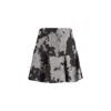 Fendi Black Cotton Mini Skirt In Multi