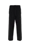 Fendi Cotton Drawstring Waist Wide-leg Trousers