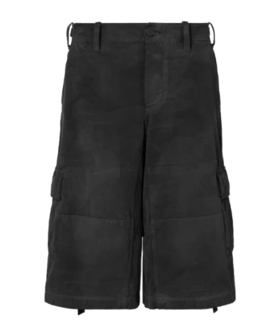 Fendi Black Cotton Shorts