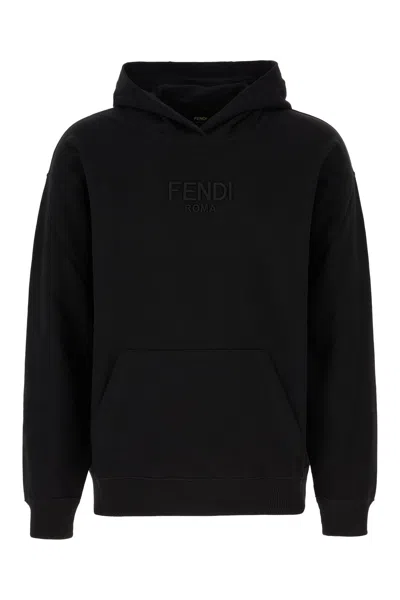 Fendi Black Cotton Sweatshirt