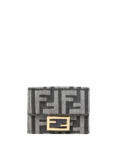 Fendi Black Cotton-polyester Wallet
