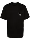 Fendi Zip-detail Roma Cotton T-shirt Clothing In Black