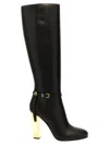 Fendi Delfina High Heeled Boots In Black