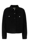 Fendi Ff Denim Jacket In Black