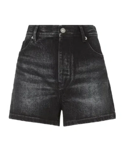 Fendi Black Denim Shorts