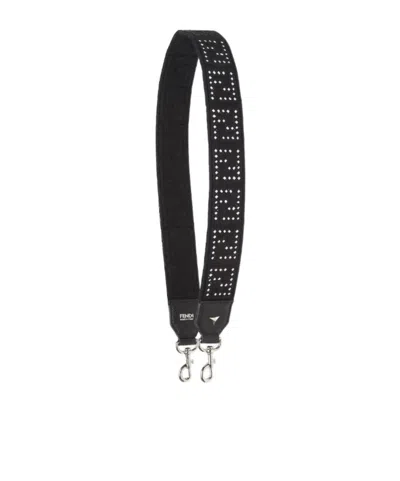 Fendi Black Fabric Shoulder Strap