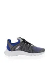 Fendi Tag Mesh Running Sneakers In Black