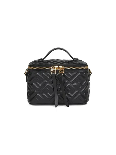 FENDI BLACK FENDI VANITY MINI BAG