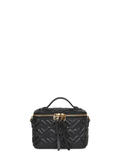 Fendi Vanity Bag In Nappa Leather In Black