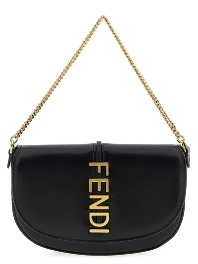 Fendi Black Graphy Shoulder Bag
