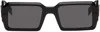 Fendi Black Graphy Sunglasses In Shiny Black/smoke