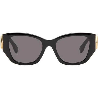 Fendi Black Ff Diamonds Sunglasses In Red
