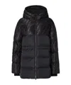 Fendi Women Padded Jacket In Ff Jacquard Technical Fabric In Black