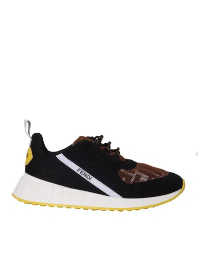 Fendi Kids' Black Ff Sneakers