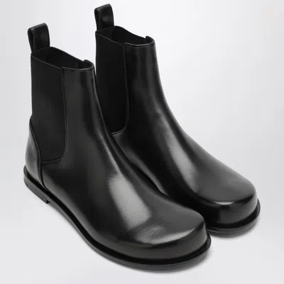 Fendi Ff Squared Chelsea Boots In Nappa Leather Shoes In Black