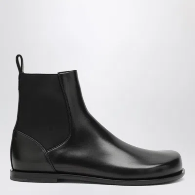 Fendi Ff Squared Chelsea Boots In Nappa Leather Shoes In Black