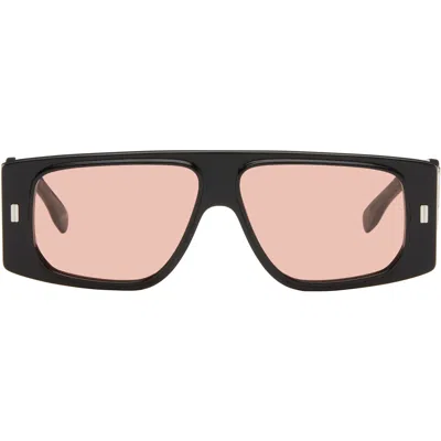 Fendi Black Ff Squared Sunglasses In Multi