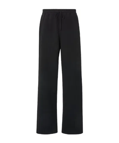 Fendi Black Ff Zucca Cashmere Trousers