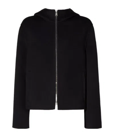 Fendi Black Ff Zucca Wool Blouson