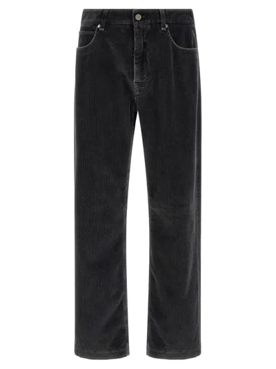 Fendi Black Flat Front Trousers