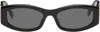 Fendi Fe40204i Rectangular Acetate Sunglasses In Black
