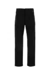 Fendi Ff Motif Cigarette Trousers In Black