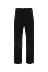Fendi Ff Motif Cigarette Trousers In Black