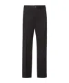 Fendi Black Gabardine Pants In Black