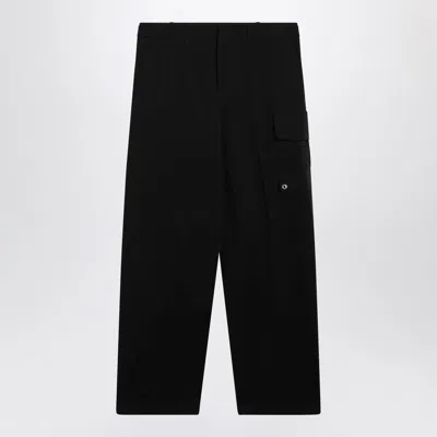 Fendi Black Gabardine Trousers Men