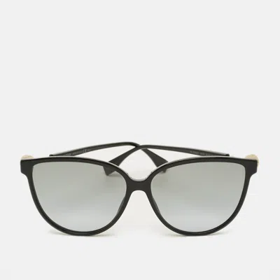 Pre-owned Fendi Black Gradient Ff 0345/5 807gb Butterfly Frame Sunglasses