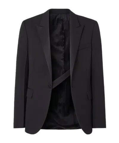 Fendi Black Grain De Poudre Blazer