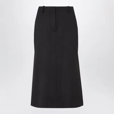 Fendi Black Grain De Poudre Mini Skirt