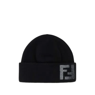 FENDI FENDI BLACK HATS MEN