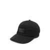 Fendi Baseball Cap With Logo Plaque In Black