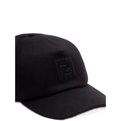 Fendi Black Hats Men In Blue