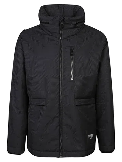 Fendi Black Jacket With Logo