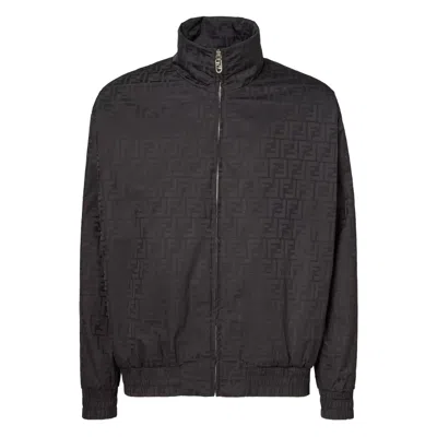 FENDI FENDI BLACK JACKETS - LIGHTWEIGHT JACKETS MEN