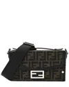 Fendi Black Jacquard Coated Canvas Baguette Soft Trunk Bag (authentic Pre-  Loved)