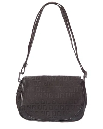 Fendi Black Jacquard Monogram Canvas Tote (authentic Pre-loved)
