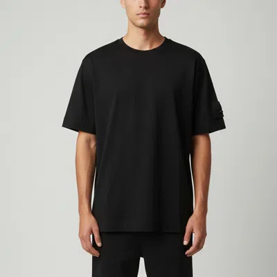 Pre-owned Fendi Black Jersey Crewneck Oversized T-shirt M