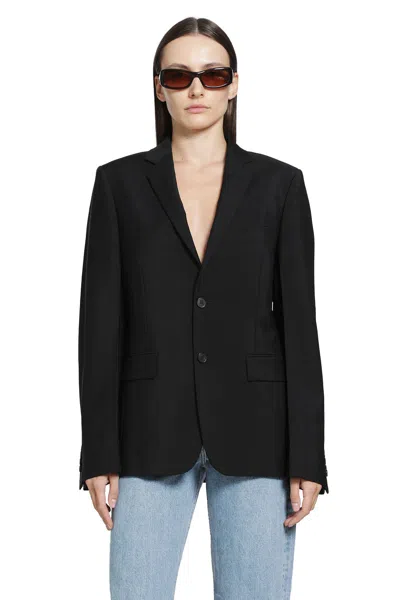 Fendi Black Kid Mohair Blazer