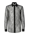 Fendi Black Lace Shirt In Black
