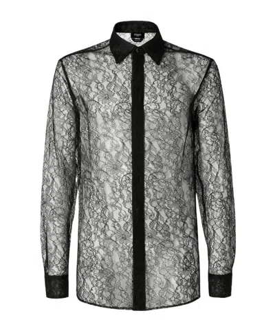 Fendi Black Lace Shirt